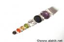 Chakra facetted oval 925 silver pendant